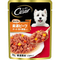 【訳あり】【賞味期限：2027.12.17】シーザー パウチ 成犬用 70gx16袋 ジューシー厳選ビーフ チーズ・彩り野菜入り 厳選素材 水分補給 とろみタイプ ウェットフード ドッグフード 犬 Cesar