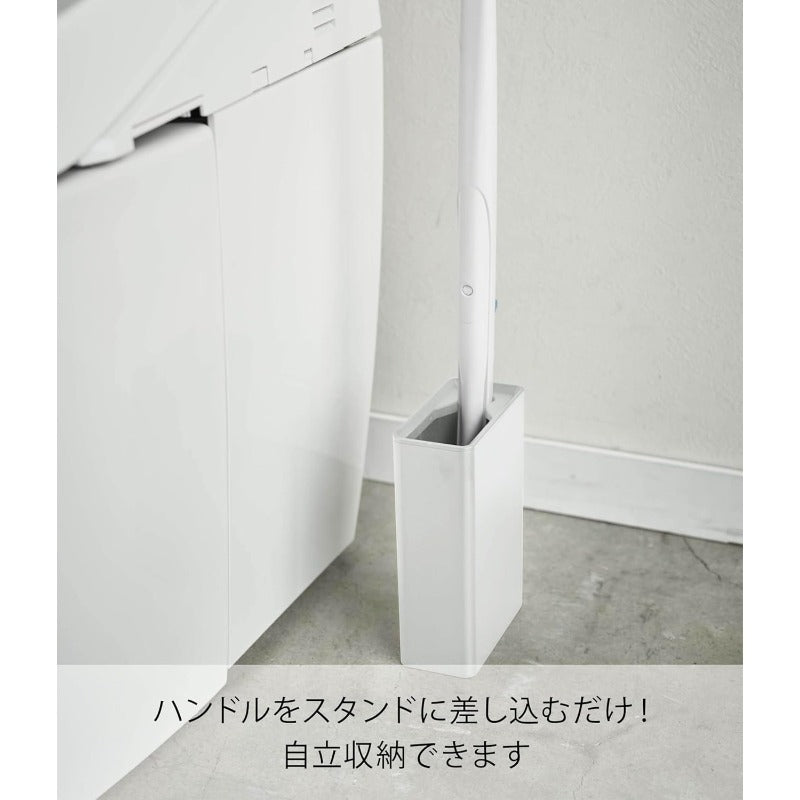 山崎実業(Yamazaki) 流せるトイレブラシスタンド ホワイト 約W5.5XD11XH17cm タワー tower トイレブラシケース