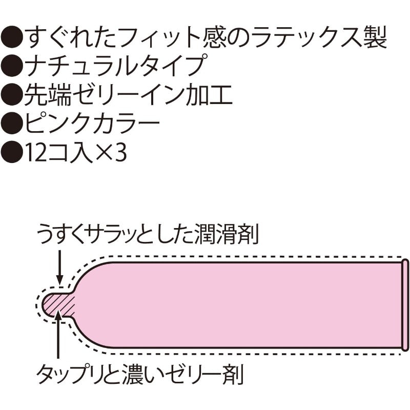 【訳あり】ジェクス スゴうす 1000 ゴム 12個入 3箱