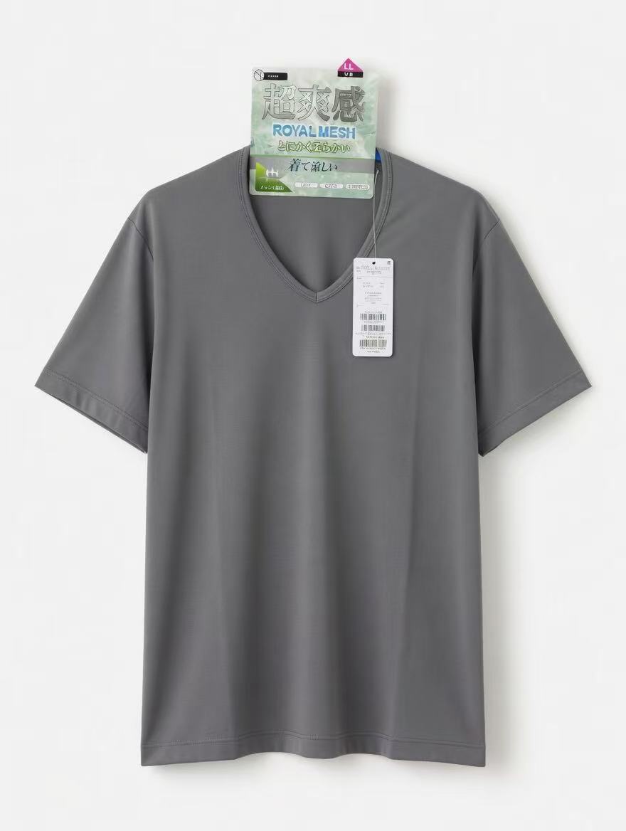 Tシャツ M/LLサイズ メッシュ素材 超冷感・ひんやり涼しい生地