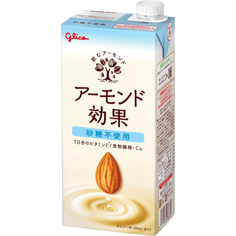 賞味期限 2026.8.3アーモンド効果 砂糖不使用 1000ml 江崎グリコ 常温保存可能 ビタミンE 食物繊維 アーモンドミルク