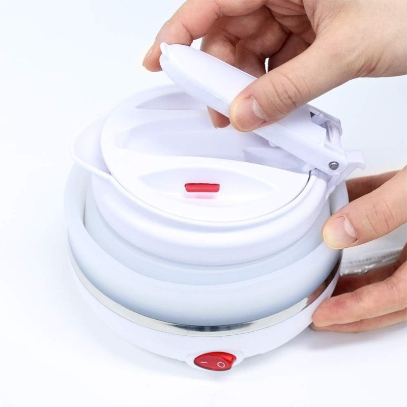 折りたためる電気ケトル ホワイト 800ml 2-3人用 MBE-TK03/WH
