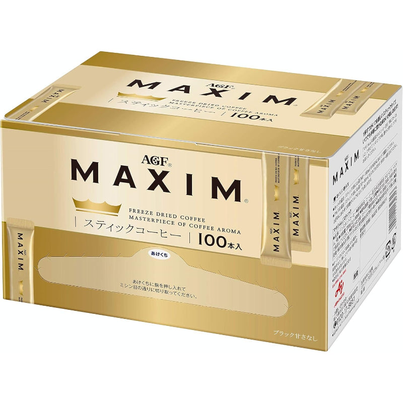 【訳あり】【賞味期限：2027.4】AGF マキシム スティックブラック 100本 【 スティックコーヒー 】【 インスタントコーヒー 】