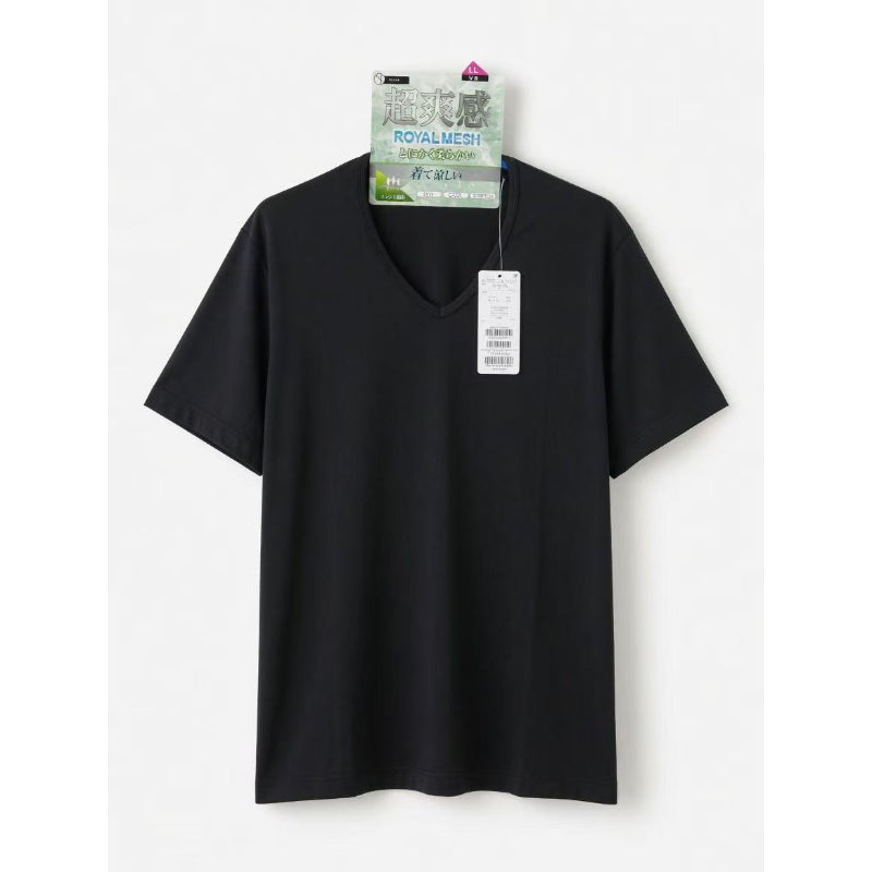 Tシャツ M/L/LLサイズ メッシュ素材 超冷感・ひんやり涼しい生地