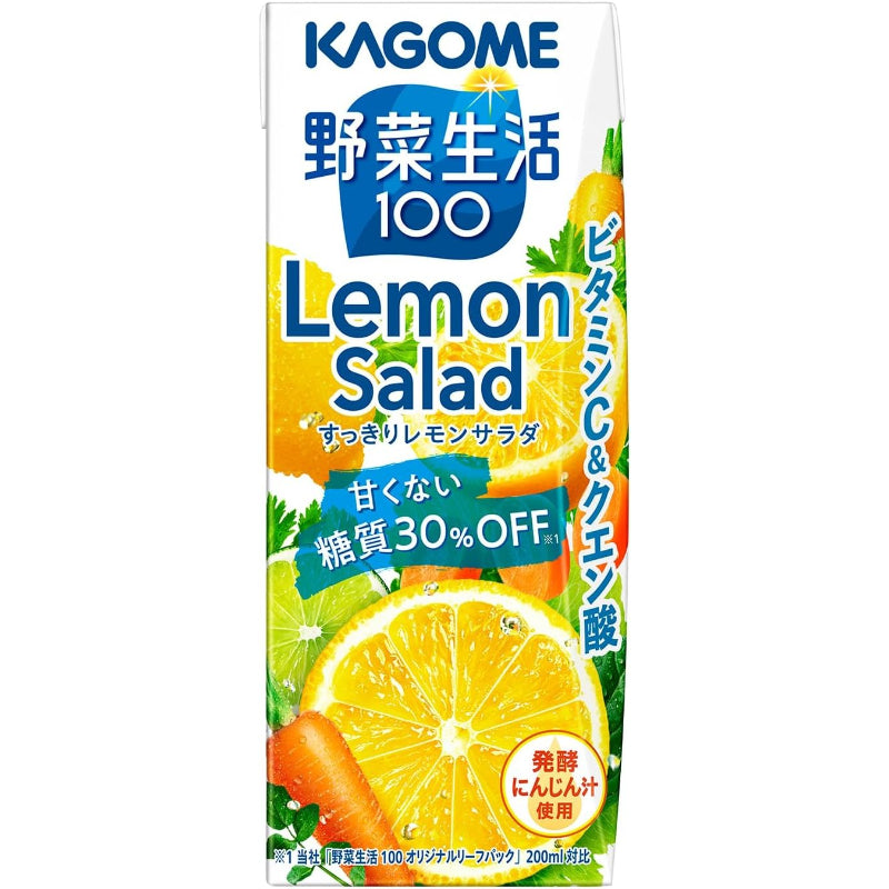 【賞味期限：2026.5.14】カゴメ 野菜生活100　すっきりレモンサラダ 200ml紙パック×24本