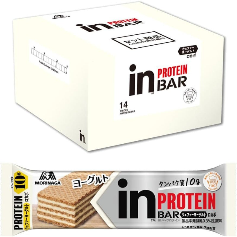 【賞味期限：2026.11.30】inバープロテイン<ヨーグルト> 1本 ×14本 森永製菓 ウエファー タンパク質 ビタミンB群7種 ロカボ 国産