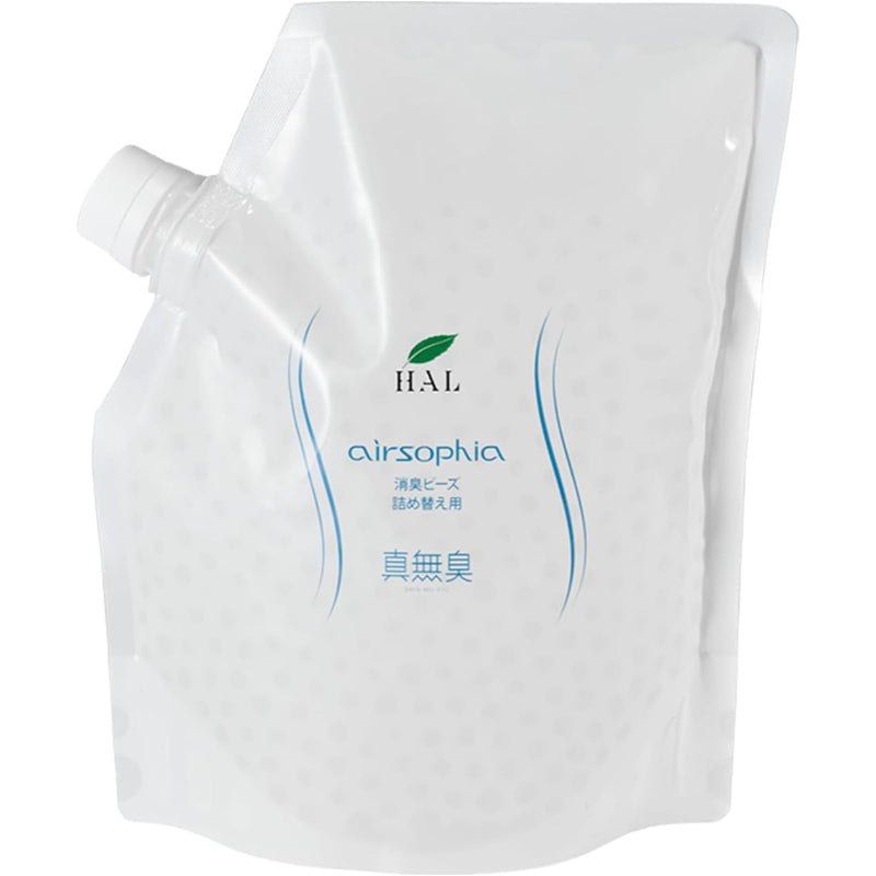 ハル・インダストリ エアソフィア 消臭ビーズ 大容量 詰め替え1Kg 1個 無香料 ビーズタイプ ニオイ 置き型消臭剤 ペット臭 トイレ 下駄箱 車内 植物性消臭成分 脱臭 コンパクト