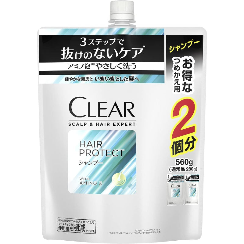CLEAR(クリア) ヘアプロテクト メンズ 男性用 スカルプケア 頭皮 シャンプー つめかえ用 560g クリア フローラル