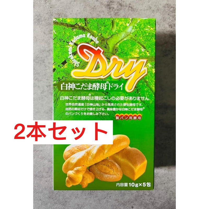 サラ秋田白神 白神こだま酵母ドライ 10g×5（2個セット）賞味期限：2026年8月1日