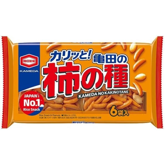 亀田製菓 亀田の柿の種 6袋詰め 180g ×6袋セット PSJBOX 柿ピー 柿の種 せんべい 米菓 個包装