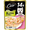 賞味期限 2027.8.27シーザー パウチ 14歳からの シニア犬用 70gx16袋 ごろっと蒸しささみ 彩り野菜入り 低カロリー 低脂肪 スープタイプ 高齢期 ウェットフード ドッグフード 犬 Cesar