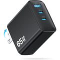 65W 充電器 type-c 安全で低温 折りたたみ式プラグ PD 急速充電器 タイプc USB-C スマホ PSE認証済み 出張・旅行 PD3.0/QC3.0/PPS/SCP規格 MacBook/iPad/iPhone 17/Android その他機器対応