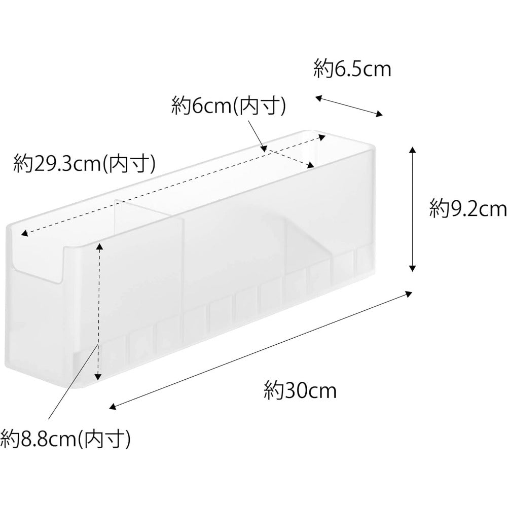 山崎実業(Yamazaki) 冷蔵庫中 スリム 調味料 収納 ラック ホワイト 約W6.5×D30×H9.2cm タワー tower 冷蔵庫収納 立てて収納 ドアポケット収納 8107