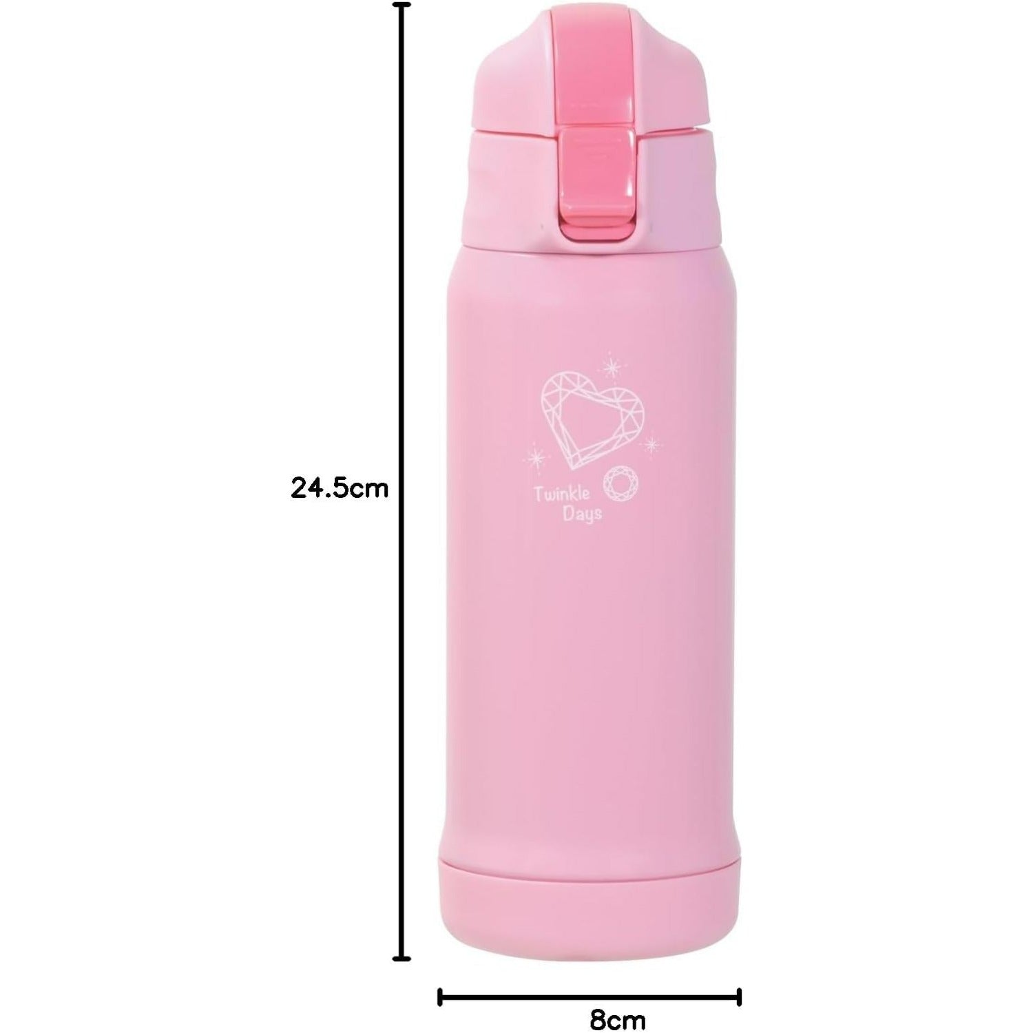 パール金属 水筒 ボトル 600ml 0.6L 直飲み ダイレクト 保冷 スポーツ ドリンク ポーチ付 ピンク キッズチャージャー HC-120