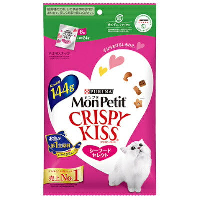 モンプチ クリスピーキッス 猫用おやつ シーフードセレクト 144g